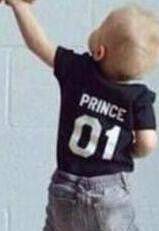 New Family King Queen Letter Print Shirt,100% Cotton tshirt Mother and Daughter father Son Clothes Matching Princess Prince 1-6Y