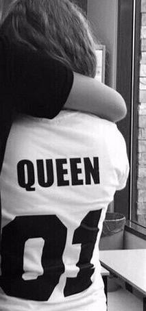Valentine t Shirt Woman Cotton King Queen 01 Funny Letter Print Couples Leisure T-shirt Man Tshirt Short Sleeve O neck Princess
