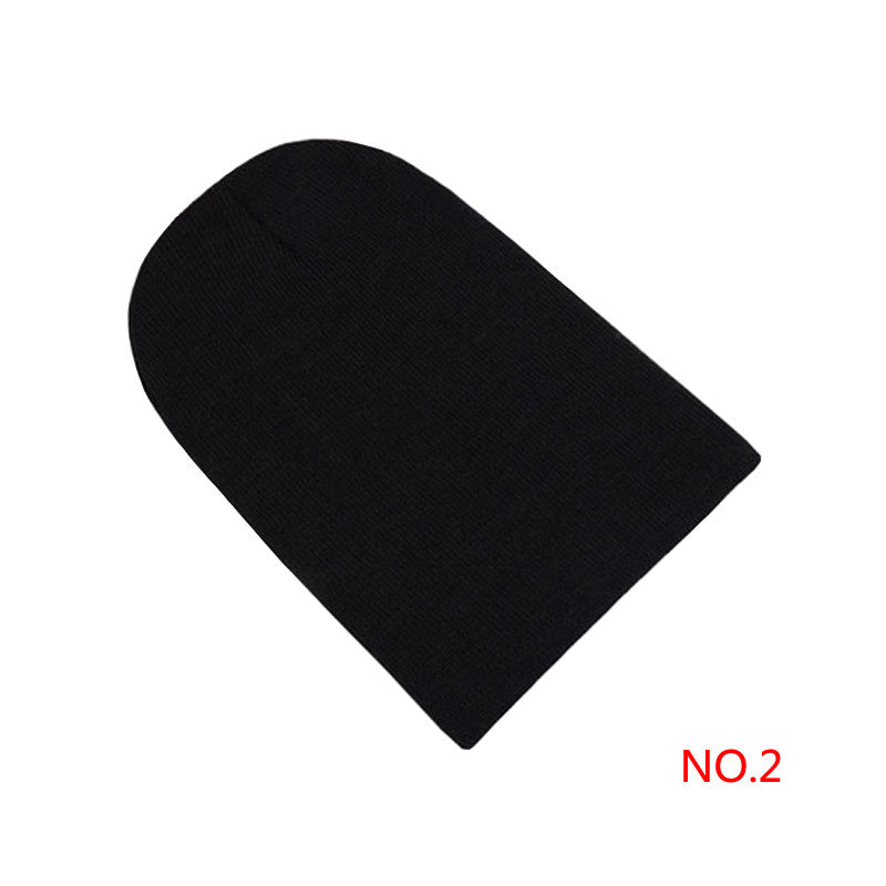 Winter Warm Unsex Knitting Women Men Wool Fluorescence Color Sport Outdoors Tabby Solid Elastic Beanie Hedging Hat Hats
