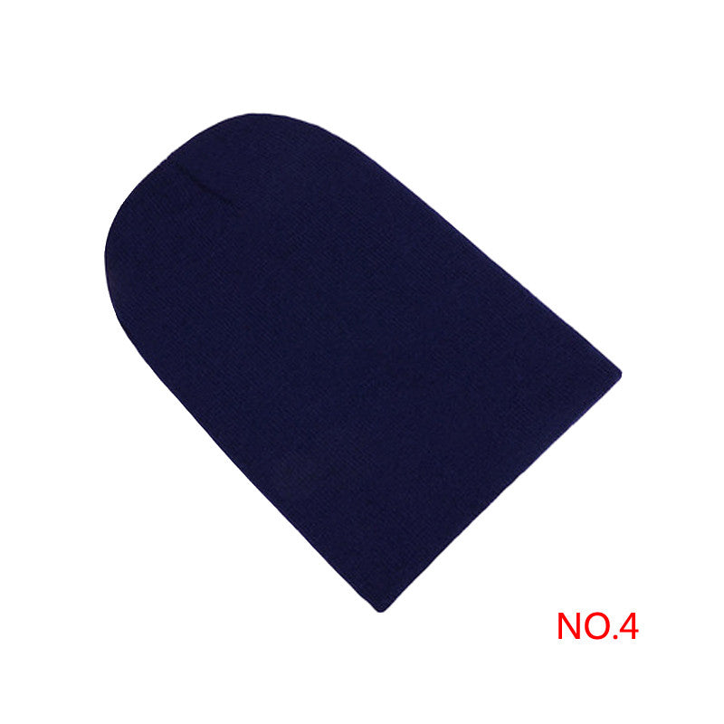 Winter Warm Unsex Knitting Women Men Wool Fluorescence Color Sport Outdoors Tabby Solid Elastic Beanie Hedging Hat Hats