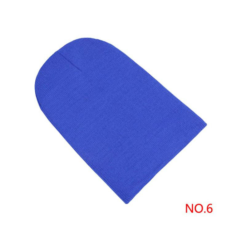 Winter Warm Unsex Knitting Women Men Wool Fluorescence Color Sport Outdoors Tabby Solid Elastic Beanie Hedging Hat Hats