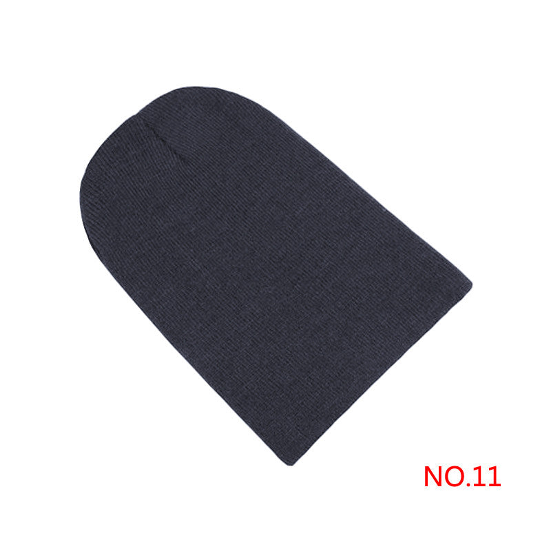 Winter Warm Unsex Knitting Women Men Wool Fluorescence Color Sport Outdoors Tabby Solid Elastic Beanie Hedging Hat Hats