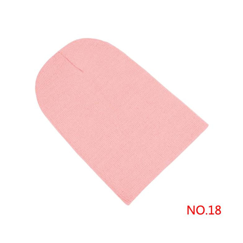 Winter Warm Unsex Knitting Women Men Wool Fluorescence Color Sport Outdoors Tabby Solid Elastic Beanie Hedging Hat Hats