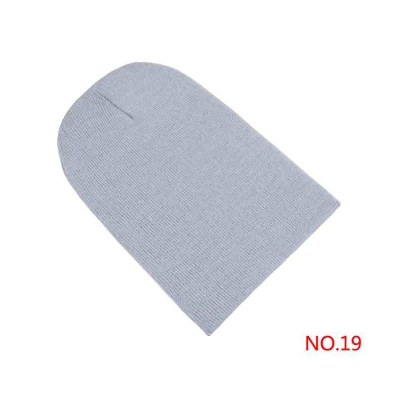 Winter Warm Unsex Knitting Women Men Wool Fluorescence Color Sport Outdoors Tabby Solid Elastic Beanie Hedging Hat Hats