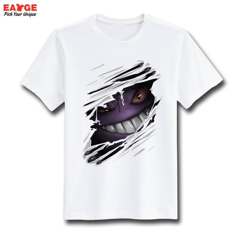 Pokemon Go T Shirt Fashion New Design Pikachu Funny Cool T-shirt Short Sleeve Anime White Printed Tshirt Men Unisex Tee