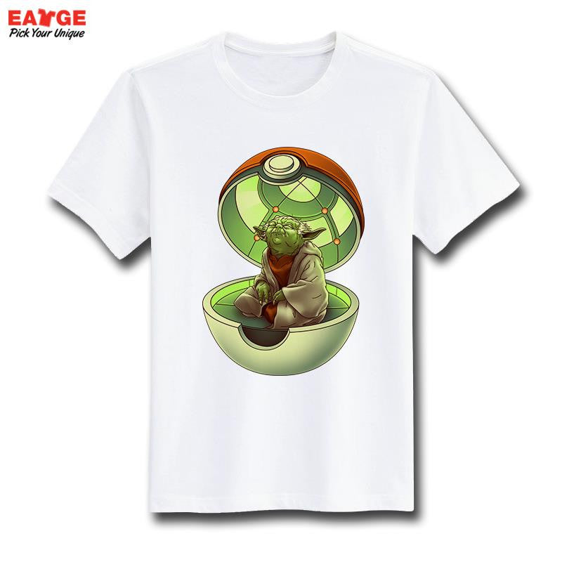 Pokemon Go T Shirt Fashion New Design Pikachu Funny Cool T-shirt Short Sleeve Anime White Printed Tshirt Men Unisex Tee