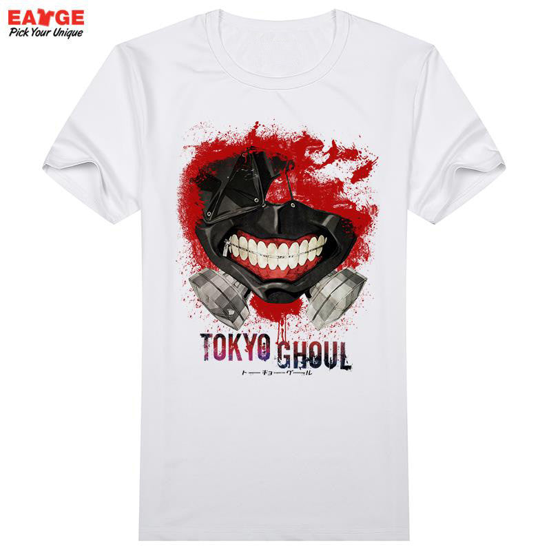 [EATGE] Tokyo Ghoul T-shirt Top Fashion Brand Japanese Anime T shirt Printed Casual Style Tshirt Men Women Top Cool Design Tee