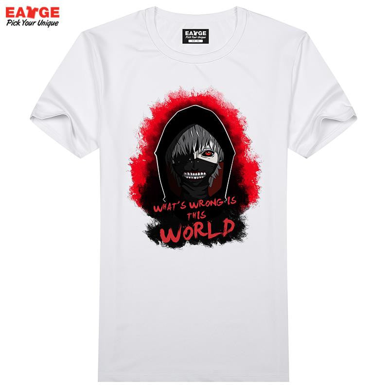 [EATGE] Tokyo Ghoul T-shirt Top Fashion Brand Japanese Anime T shirt Printed Casual Style Tshirt Men Women Top Cool Design Tee