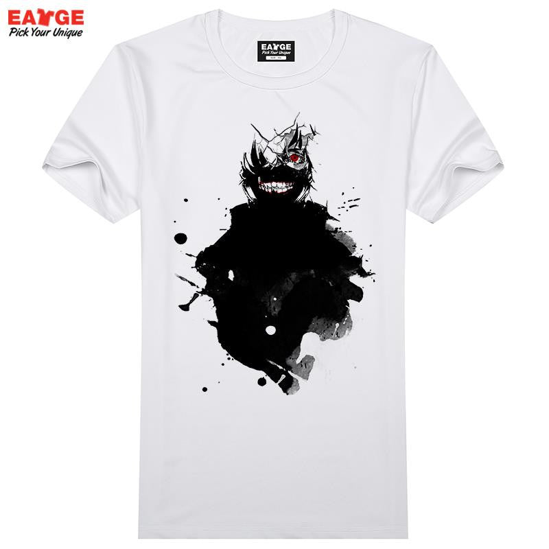 [EATGE] Tokyo Ghoul T-shirt Top Fashion Brand Japanese Anime T shirt Printed Casual Style Tshirt Men Women Top Cool Design Tee