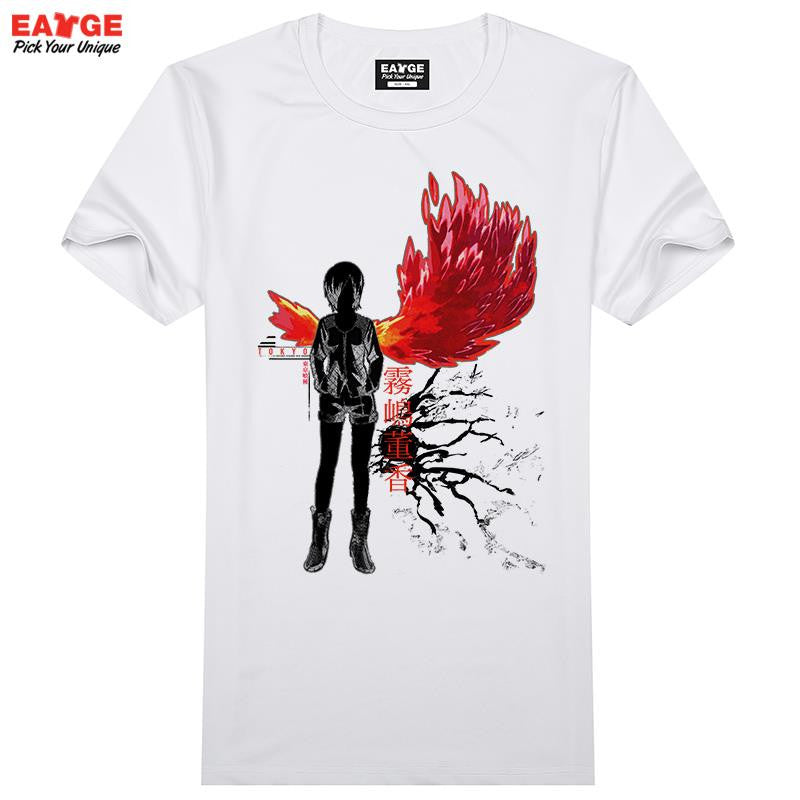 [EATGE] Tokyo Ghoul T-shirt Top Fashion Brand Japanese Anime T shirt Printed Casual Style Tshirt Men Women Top Cool Design Tee