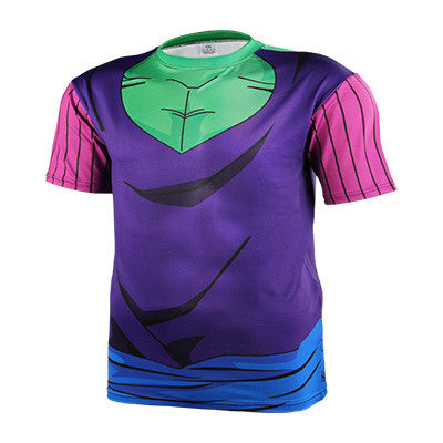 2016 Fashion Brand Anime Dragon Ball Z Vegeta T Shirt Men Super Saiyan Goku Fitness Cosplay 3D Printed T-Shirts tshirt