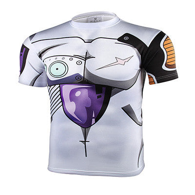 2016 Fashion Brand Anime Dragon Ball Z Vegeta T Shirt Men Super Saiyan Goku Fitness Cosplay 3D Printed T-Shirts tshirt
