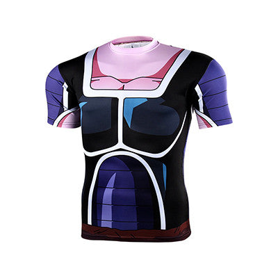 2016 Fashion Brand Anime Dragon Ball Z Vegeta T Shirt Men Super Saiyan Goku Fitness Cosplay 3D Printed T-Shirts tshirt