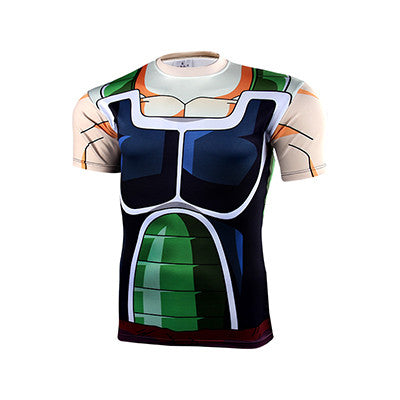2016 Fashion Brand Anime Dragon Ball Z Vegeta T Shirt Men Super Saiyan Goku Fitness Cosplay 3D Printed T-Shirts tshirt