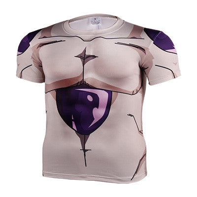2016 Fashion Brand Anime Dragon Ball Z Vegeta T Shirt Men Super Saiyan Goku Fitness Cosplay 3D Printed T-Shirts tshirt