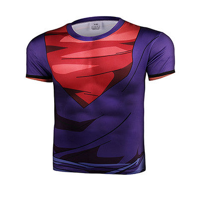 2016 Fashion Brand Anime Dragon Ball Z Vegeta T Shirt Men Super Saiyan Goku Fitness Cosplay 3D Printed T-Shirts tshirt