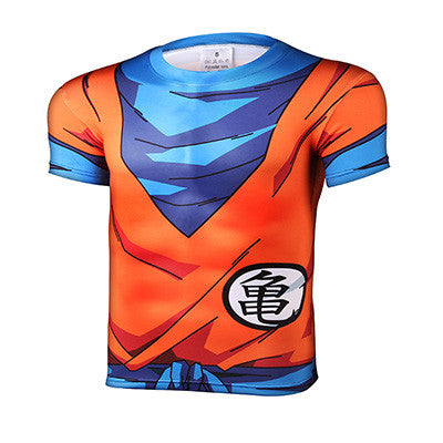2016 Fashion Brand Anime Dragon Ball Z Vegeta T Shirt Men Super Saiyan Goku Fitness Cosplay 3D Printed T-Shirts tshirt