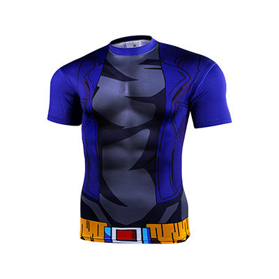 2016 Fashion Brand Anime Dragon Ball Z Vegeta T Shirt Men Super Saiyan Goku Fitness Cosplay 3D Printed T-Shirts tshirt