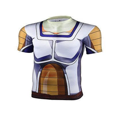 2016 Fashion Brand Anime Dragon Ball Z Vegeta T Shirt Men Super Saiyan Goku Fitness Cosplay 3D Printed T-Shirts tshirt