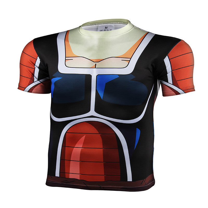 2016 Fashion Brand Anime Dragon Ball Z Vegeta T Shirt Men Super Saiyan Goku Fitness Cosplay 3D Printed T-Shirts tshirt