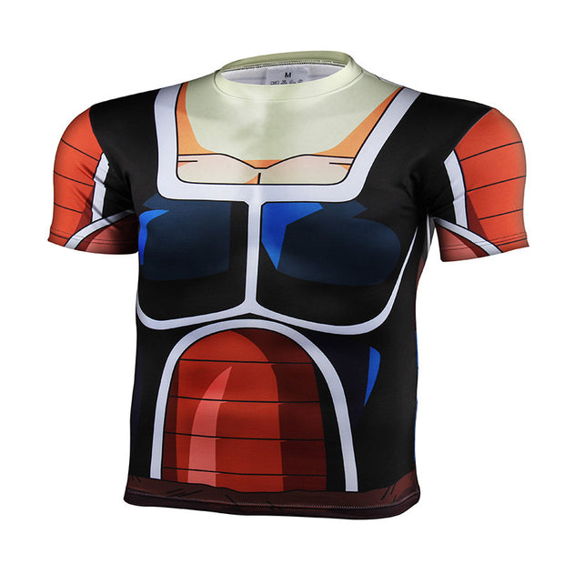 2016 Fashion Brand Anime Dragon Ball Z Vegeta T Shirt Men Super Saiyan Goku Fitness Cosplay 3D Printed T-Shirts tshirt