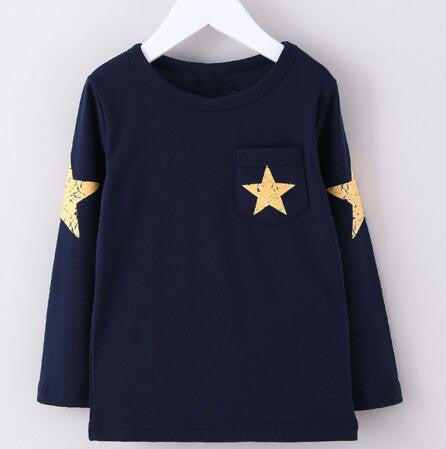 Autumn Winter 100% Cotton Kids T Shirt Cartoon Mouse Long Sleeve Baby Boys Girls T-Shirt Children Pullovers Tee Boys Clothes