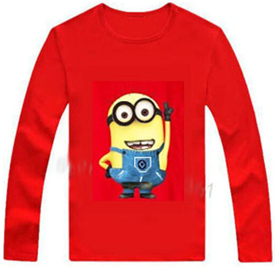 Autumn Winter 100% Cotton Kids T Shirt Cartoon Mouse Long Sleeve Baby Boys Girls T-Shirt Children Pullovers Tee Boys Clothes
