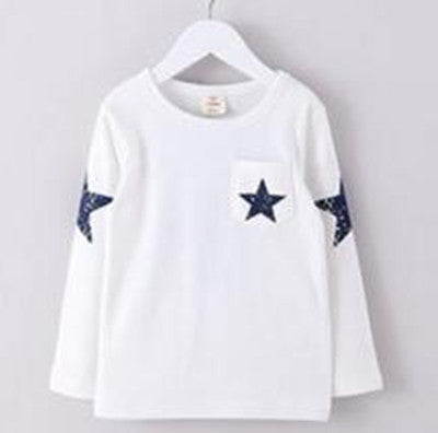 Autumn Winter 100% Cotton Kids T Shirt Cartoon Mouse Long Sleeve Baby Boys Girls T-Shirt Children Pullovers Tee Boys Clothes