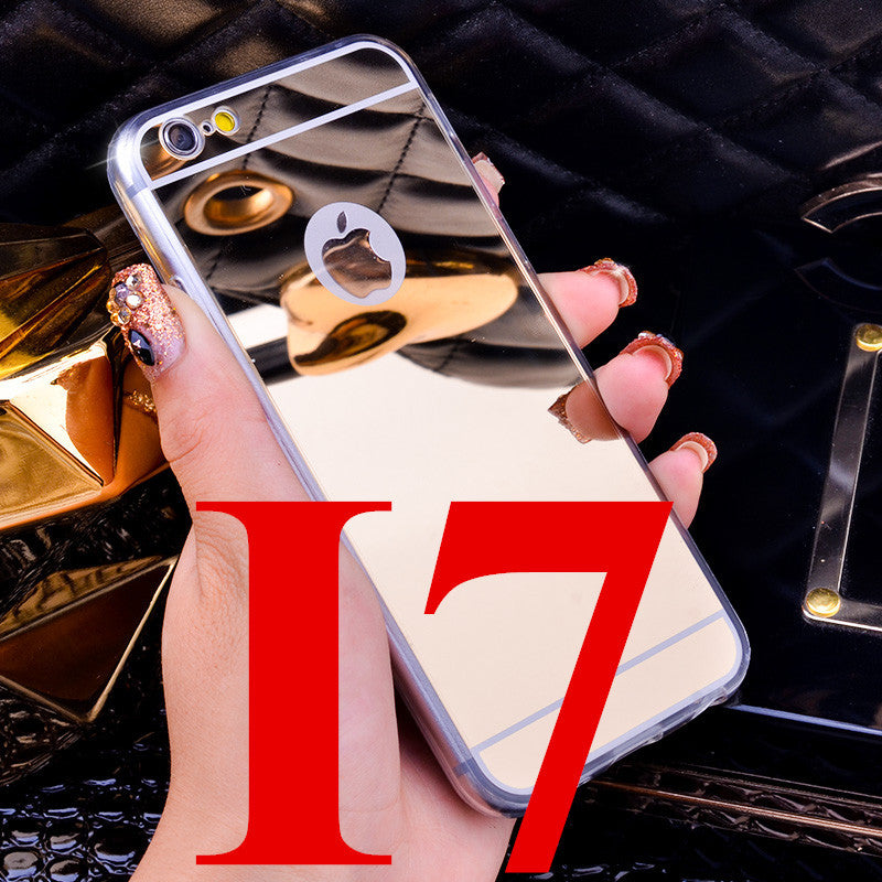 High Quality Fashion Deluxe Electroplating Mirror TPU Clear Soft Phone Case Cover for iPhone 4 4S 5 5S 6S 6 7 Plus Case Cover