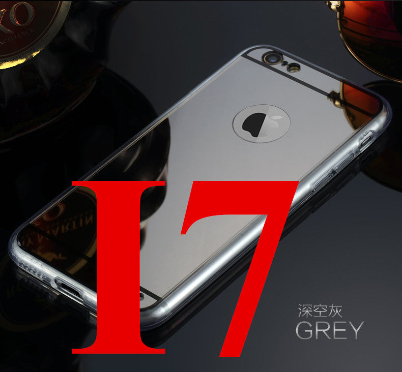 High Quality Fashion Deluxe Electroplating Mirror TPU Clear Soft Phone Case Cover for iPhone 4 4S 5 5S 6S 6 7 Plus Case Cover