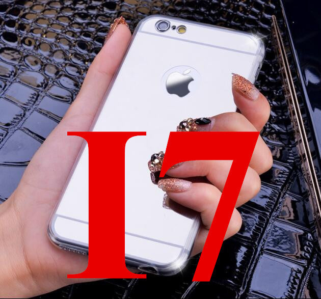 High Quality Fashion Deluxe Electroplating Mirror TPU Clear Soft Phone Case Cover for iPhone 4 4S 5 5S 6S 6 7 Plus Case Cover