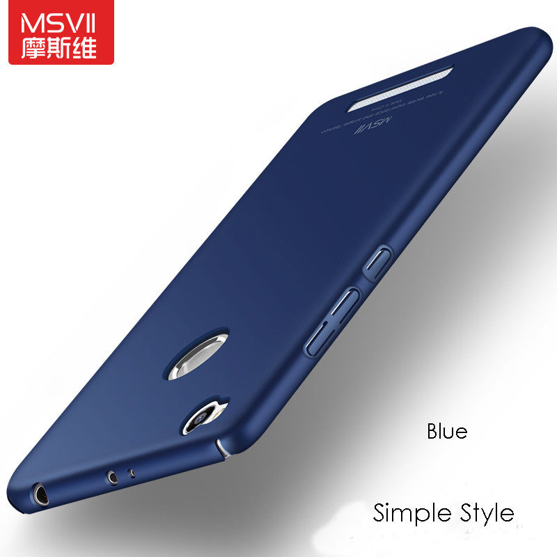 MSVII Coque For Xiaomi Redmi 3 Pro Case Hard Frosted PC Back Cover 360 Full Protection Housing For Xiaomi Redmi 3s 10 Styles