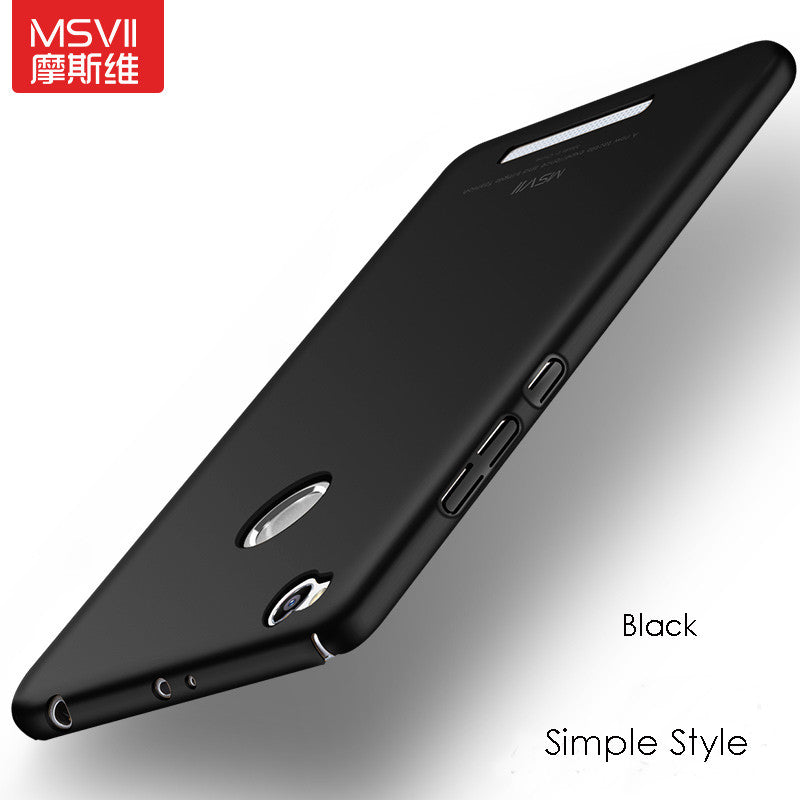 MSVII Coque For Xiaomi Redmi 3 Pro Case Hard Frosted PC Back Cover 360 Full Protection Housing For Xiaomi Redmi 3s 10 Styles