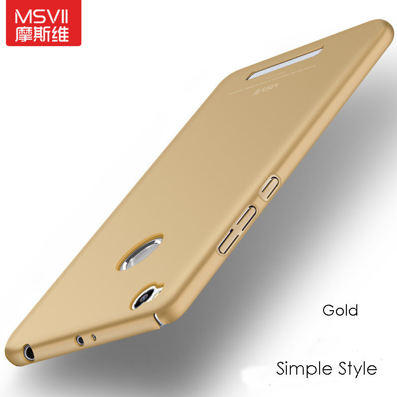 MSVII Coque For Xiaomi Redmi 3 Pro Case Hard Frosted PC Back Cover 360 Full Protection Housing For Xiaomi Redmi 3s 10 Styles