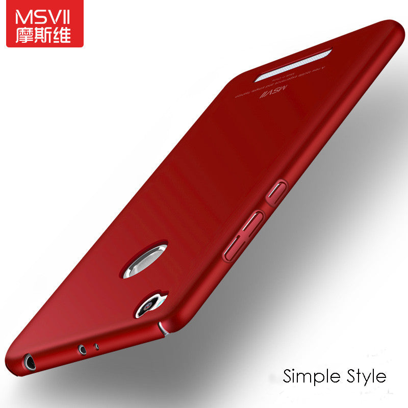 MSVII Coque For Xiaomi Redmi 3 Pro Case Hard Frosted PC Back Cover 360 Full Protection Housing For Xiaomi Redmi 3s 10 Styles