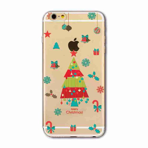 New Christmas Panda Pineapple Girl Case for iphone 6 6s Plus 6Plus 5 5s SE soft silicone Protector Cover fundas bag capa Cases