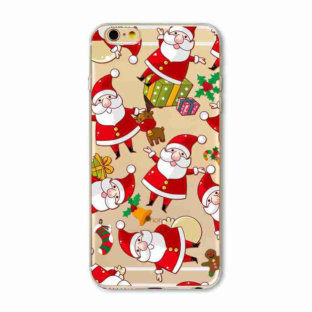 New Christmas Panda Pineapple Girl Case for iphone 6 6s Plus 6Plus 5 5s SE soft silicone Protector Cover fundas bag capa Cases