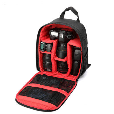 Video Photo Digital Camera Shoulders Padded Backpack Bag Case Waterproof Shockproof Small Bags for Canon Nikon DSLR IP-00