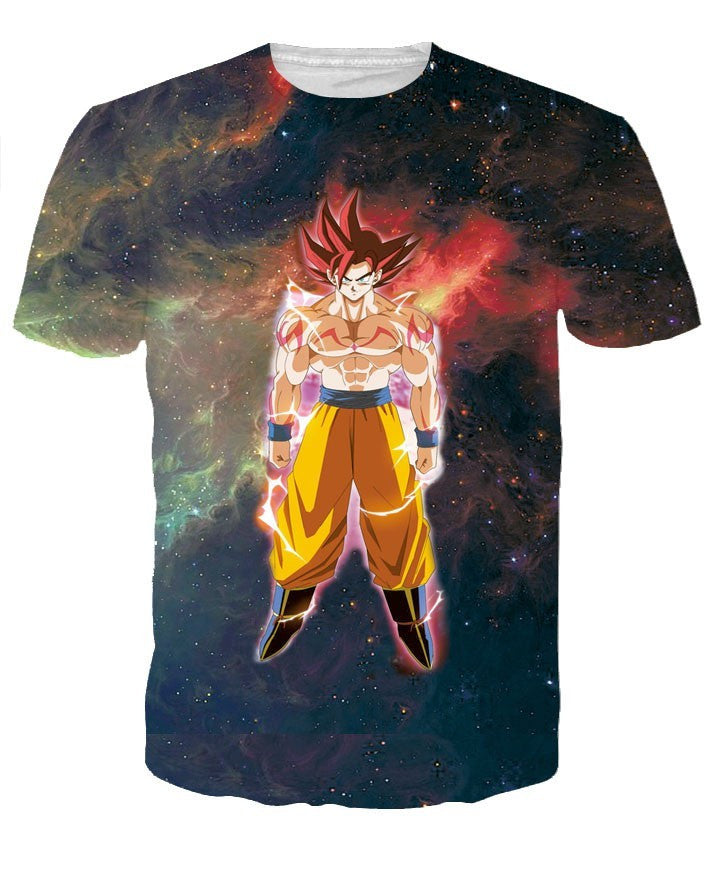 New Fashion Women Men Hipster 3D t shirt Galaxy tshirts Anime Dragon Ball Z Vegeta t shirts DBZ Tees Summer Casual tee shirts