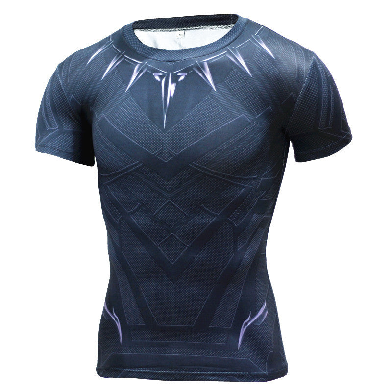 New Fitness Compression Shirt Men Anime Superhero Punisher Skull Captain Americ Superman 3D T Shirt Bodybuilding Crossfit tshirt