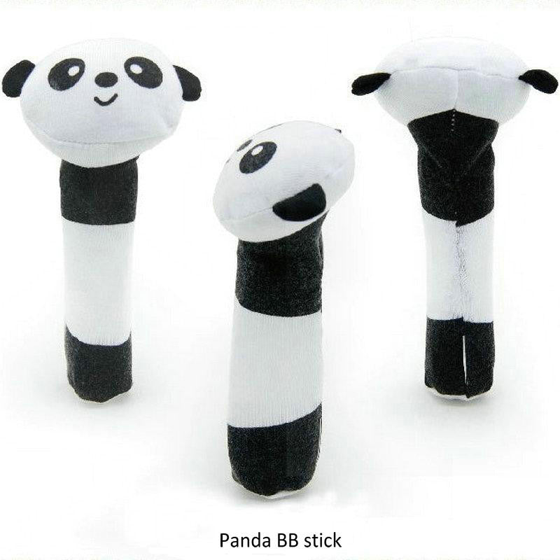 Itty-bitty 2016 New Baby toy BIBI Bar Animal Squeaker Bar Toys Baby Hand Puppet Enlightenment Plush Doll 8 Design KF983