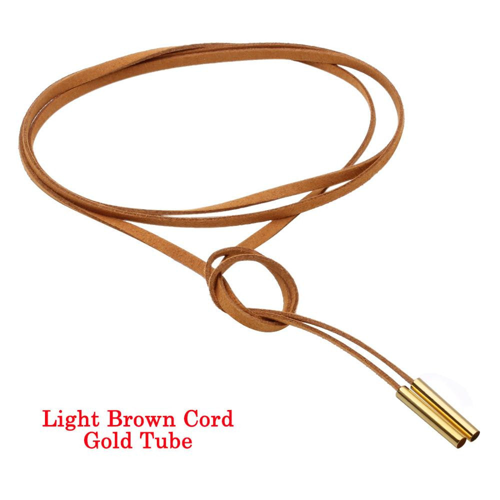 2016 New Fashion Long Black/Brown Velvet Choker Necklace Women Steampunk Gold/Rhodium Tube Collar Necklaces Ras De Cou F3916