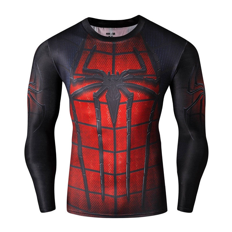 2016New Fashion Fitness Compression Shirt Men Cosplay Male Crossfit Plus Size Bodybuilding 3D Printed Batman Superman Tshirt