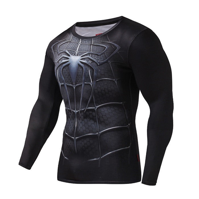 2016New Fashion Fitness Compression Shirt Men Cosplay Male Crossfit Plus Size Bodybuilding 3D Printed Batman Superman Tshirt
