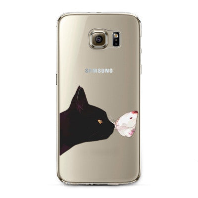 Phone Case For Samsung S4 S5 S6 S6edge S6edge+ S7 S7edge N4 N5 Soft TPU Silicon Transparent Thin Cover Cute Cat Owl Animal Cover