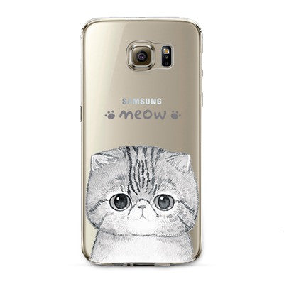 Phone Case For Samsung S4 S5 S6 S6edge S6edge+ S7 S7edge N4 N5 Soft TPU Silicon Transparent Thin Cover Cute Cat Owl Animal Cover