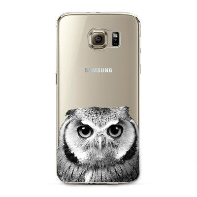 Phone Case For Samsung S4 S5 S6 S6edge S6edge+ S7 S7edge N4 N5 Soft TPU Silicon Transparent Thin Cover Cute Cat Owl Animal Cover