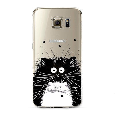Phone Case For Samsung S4 S5 S6 S6edge S6edge+ S7 S7edge N4 N5 Soft TPU Silicon Transparent Thin Cover Cute Cat Owl Animal Cover